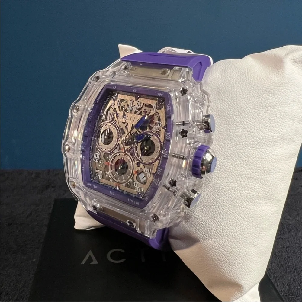 Rare Activa X Invicta Purple and Black Women's Watch new in box - Picture 4 of 10